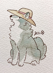 ミニ原画むぎわらぼうし