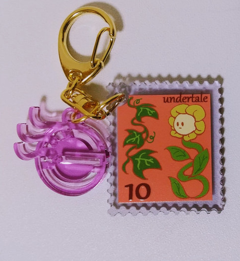 旅のスタンプアクリルキーホルダー　フラウィ