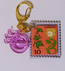 旅のスタンプアクリルキーホルダー　フラウィ
