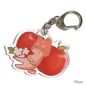 テンプーくんとりんごのアクリルキーホルダー