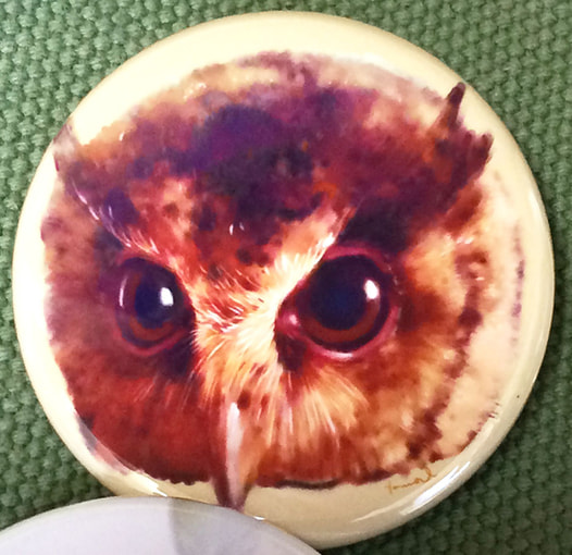 スンダオオコノハズク44ｍｍ缶バッジ