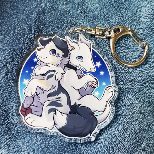 回転ParaDOGs　アクリルキーホルダー