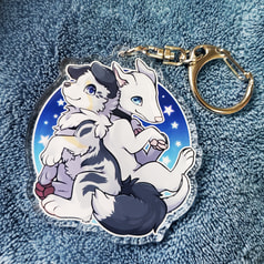 回転ParaDOGs　アクリルキーホルダー