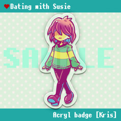 Dathing with Susie　アクリルバッジ「Kris」