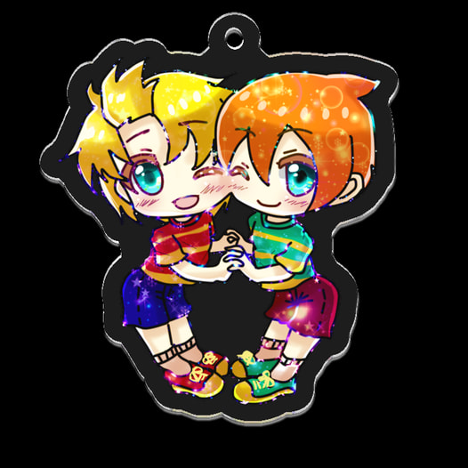 MOTHER3双子アクリルストラップ