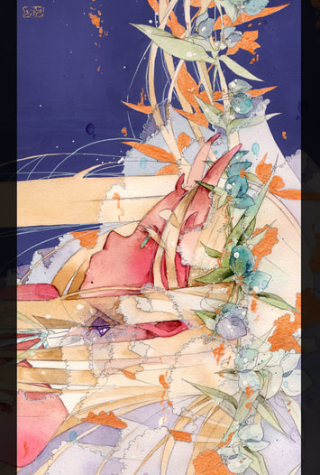 ポストカード"蛍の花"