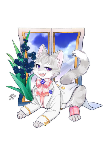 窓と猫夕