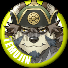 東京放課後サモナーズ 「テムジン」キャラクター缶バッジ