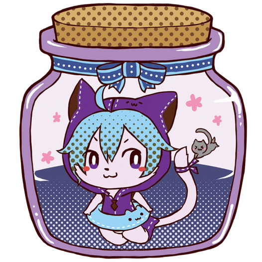 ウッドキーホルダー（にゃんこ）