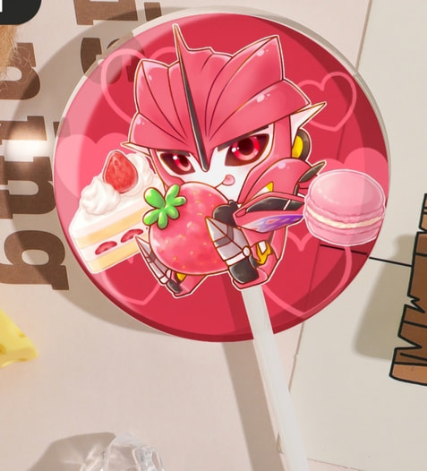 ロリポップ風 アクリルブロック ノックアウト