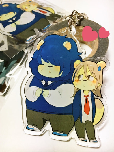 モサ男くんとヤンキーくんのアクリルキーホルダー