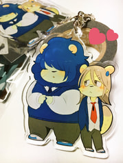 モサ男くんとヤンキーくんのアクリルキーホルダー
