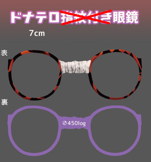 指紋なしドナテロ眼鏡アクリルキーホルダー