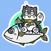 サバ丸おさかなライドアクリルスイング