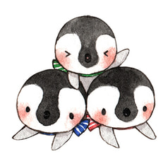ペンギンアクリルキーホルダー