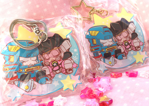 Gジョイアクリルキーホルダー＋おまけ缶バッチ（各1個）