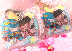 Gジョイアクリルキーホルダー＋おまけ缶バッチ（各1個）
