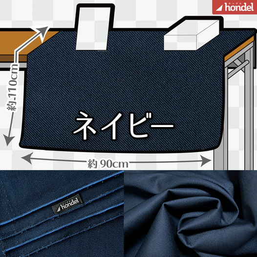 敷くだけ！サークル布／ネイビー