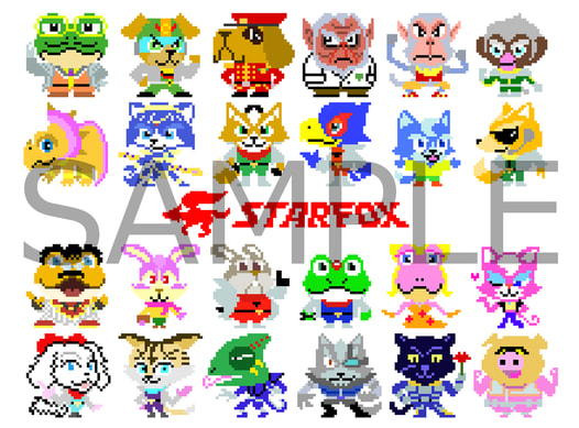 スタフォ・ドット絵ポストカード2枚セット