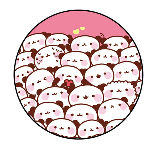 ゆるぱんだビッグ缶バッチ
