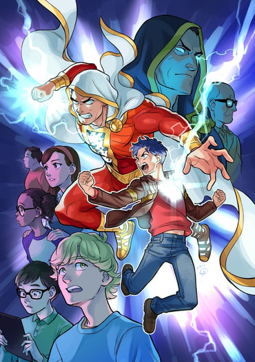 2017-2018 Fan Art of SHAZAM! and the other Heroes