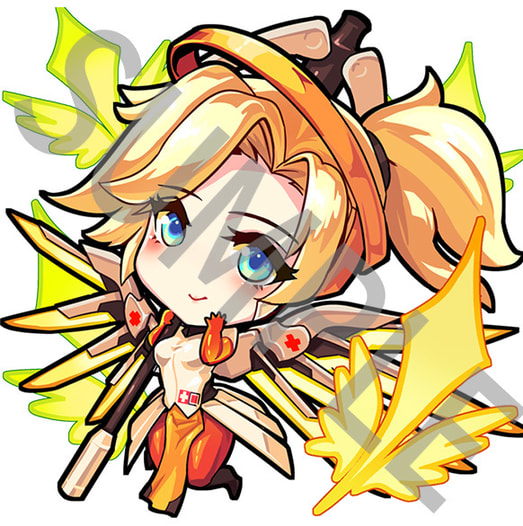 【OVERWATCH】マーシー【アクリルキーホルダー】