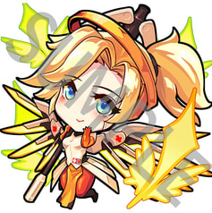 【OVERWATCH】マーシー【アクリルキーホルダー】