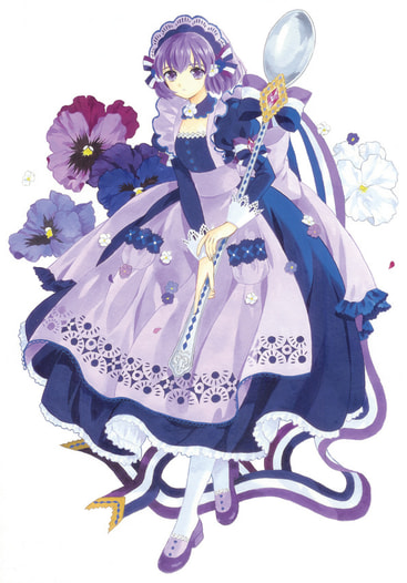 誕生石擬人化ポストカード（アメジスト）