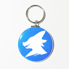 K-LINE Logo keychain Blue 