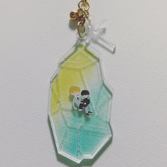 宝石と師弟アクリルキーホルダー