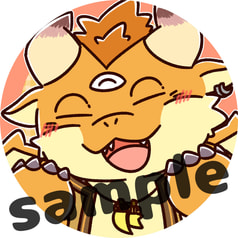 どらごんVtuber「もぐぽん」缶バッジ：３個セット