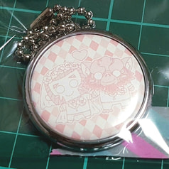 ボールチェーン　ゼブカラ　ピンク