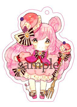 マカロンちゃんアクリルキーホルダー