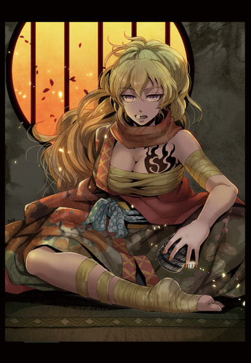 RWBY和装ポストカード-Yang