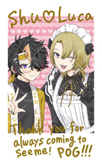 オタクSHU×メイドLUCAチェキ風カード