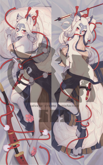 【価格改定版】白狼抱き枕カバー(全年齢版)／集創社　 Hakurou Dakimakura Cover 