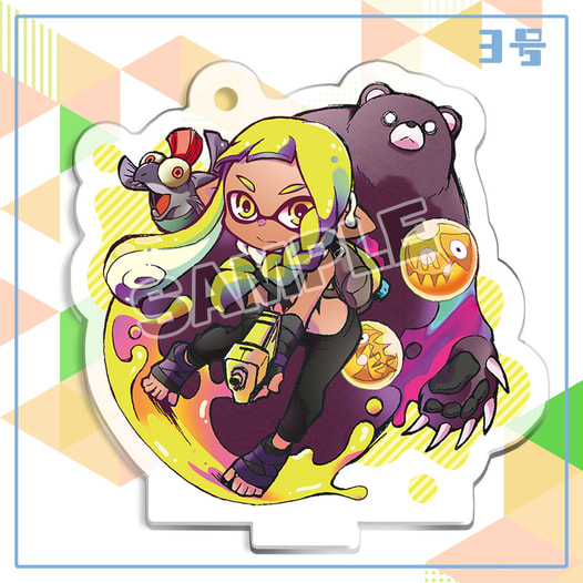 スプラトゥーンアクリルスタンド+キーホルダー（3号）