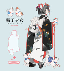 張子少女(いぬ) アクリルフィギュア