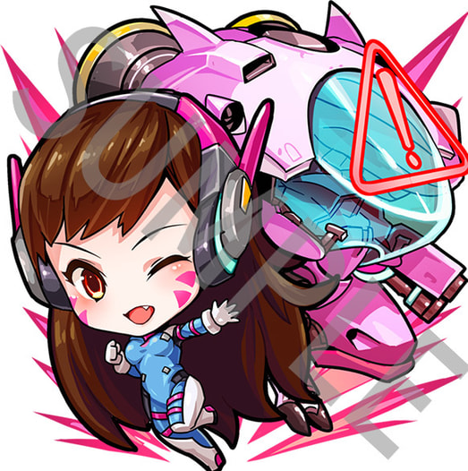 【OVERWATCH 】D.Va【アクリルキーホルダー】