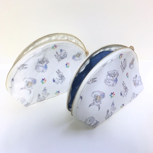FGO フォウくんブランケットポーチ 缶バッジセット