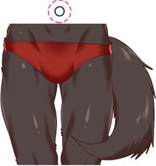 パンツキーホルダー（ウツギ）