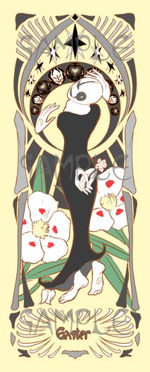 ミュシャ風しおりgaster