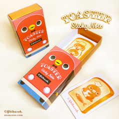 TOASTER sticky note - トースターふせん