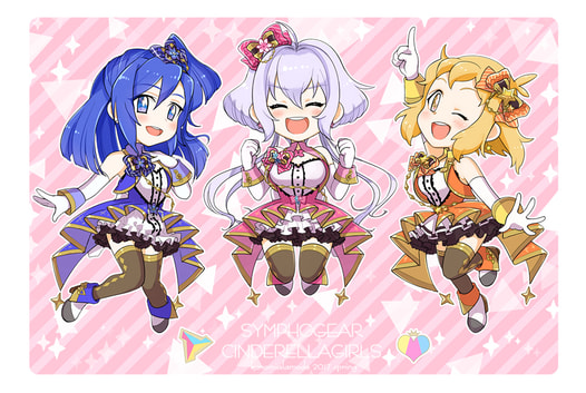 THE ZESSHOU MASTER SYMPHOGEAR GIRLS ポストカード