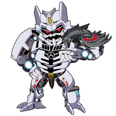 実写TFアクリルキーホルダー　サウンドウェーブ＆レーザービーク