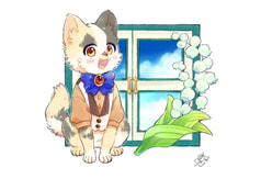 窓と猫昼