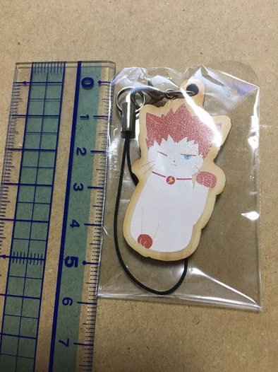 ショウくん招き猫ウッドキーホルダー