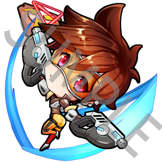  【OVERWATCH】トレーサー【アクリルキーホルダー】