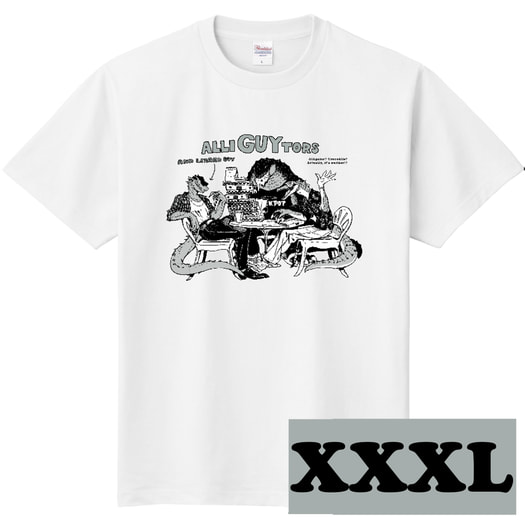 ALLI"GUY"TORS T-shirts (白 - XXXLサイズ)