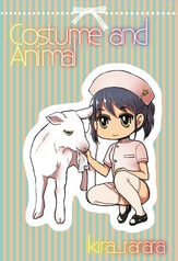 Costume&animal_ナースとヤギ